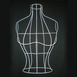 art object in iron wire