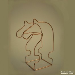 Horseman art object wire