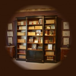 furnishing decoration, bookcase "Tallien" on socket,