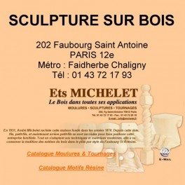 Wood carvings, Michelet Establishments, Paris,